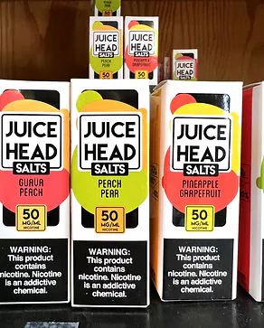 Juice Head vape juice selection at Shelly's Kleen Tobacco in Stevensville MT